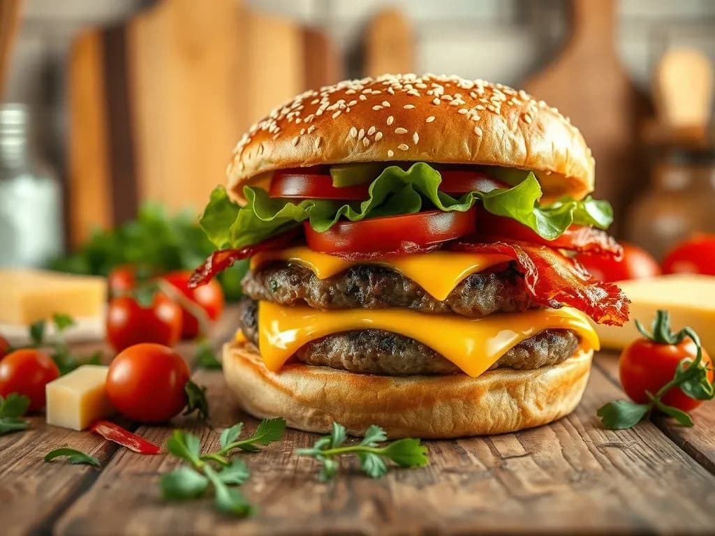 Ile kalorii ma burger drwala? Zaskakujące wartości odżywcze!